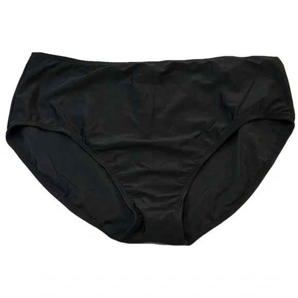 NWT Hobie Plus Size Bikini Brief Swim Bottom Black HS1CM93W Size 3X - Picture 1 of 7